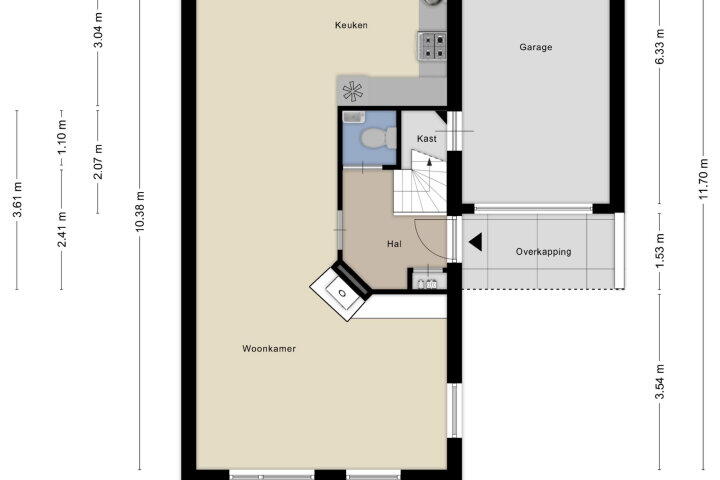 Plattegrond – Veenhof 2363, Wijchen