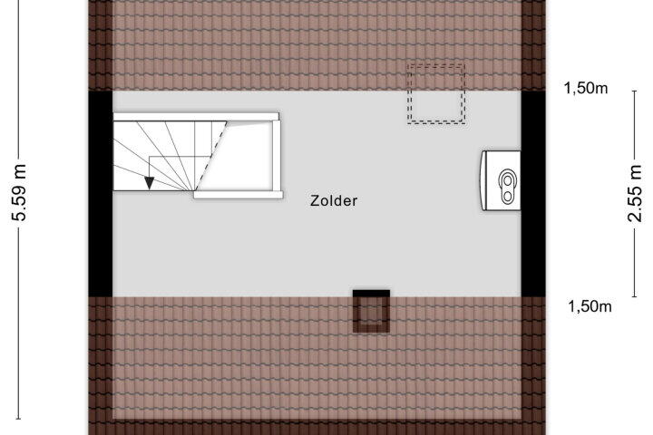 Plattegrond – Veenhof 2363, Wijchen