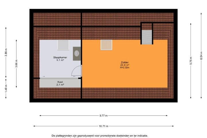 Plattegrond – Veenhoopsweg 59, Smilde