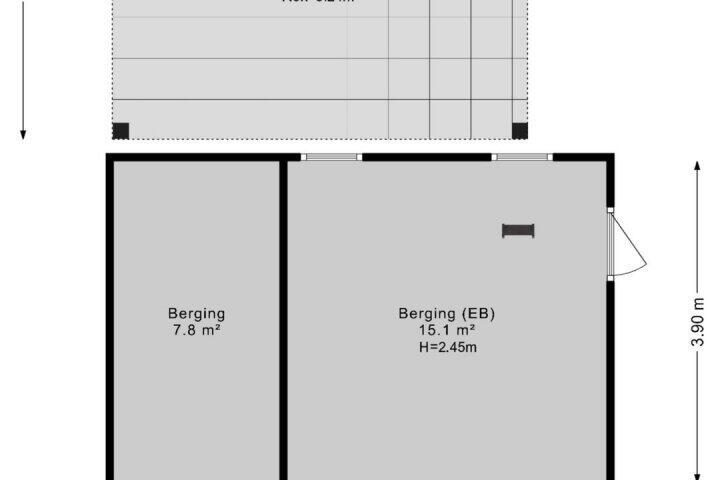 Plattegrond – Veenhoopsweg 59, Smilde