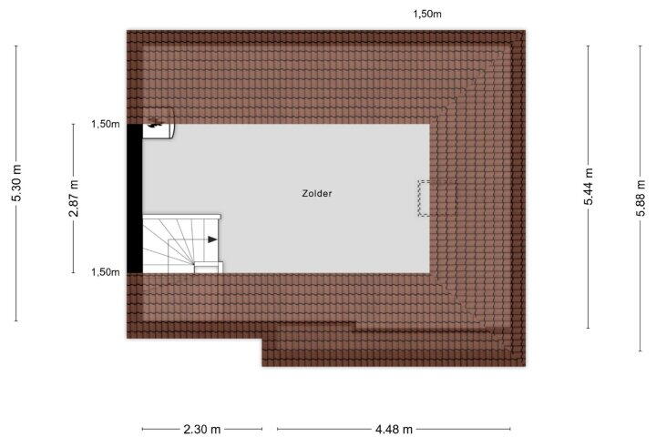 Plattegrond – Veenhuizerhof 8, Wapse