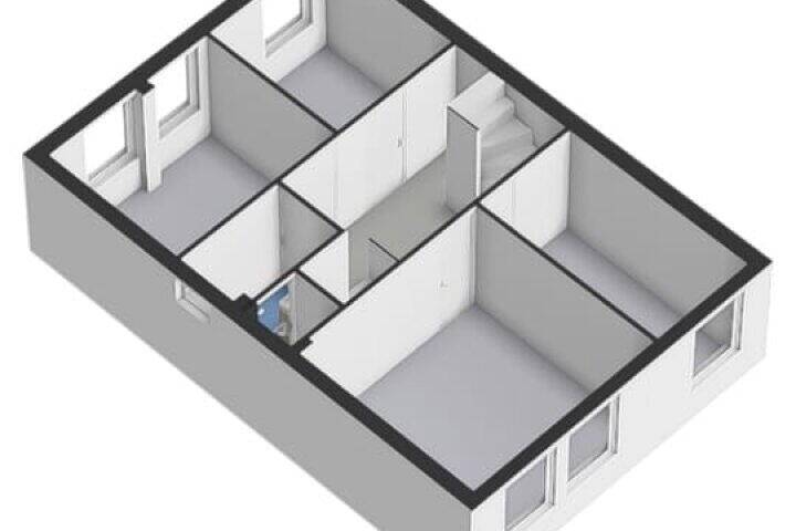 Plattegrond – Veenluydenstraat 24, Hoogeveen