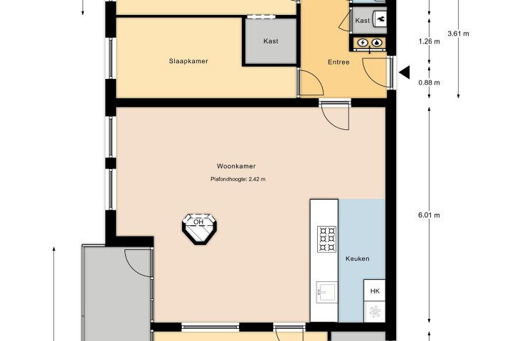 Plattegrond – Veerallee 59 B, Zwolle