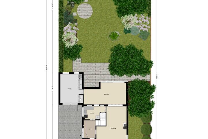 Plattegrond – Veldekelaan 45, Beek