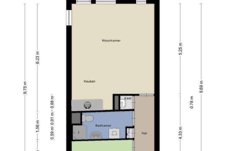 Plattegrond – Veldhofstraat 19 A, Eygelshoven