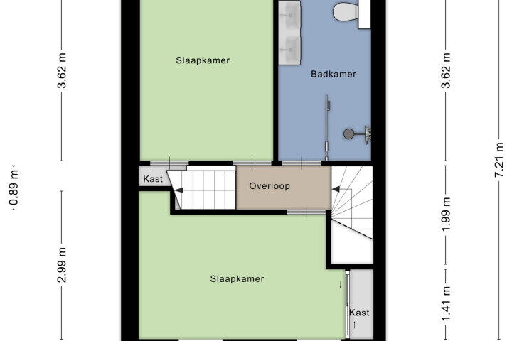 Plattegrond – Veldstraat 11, Nijmegen