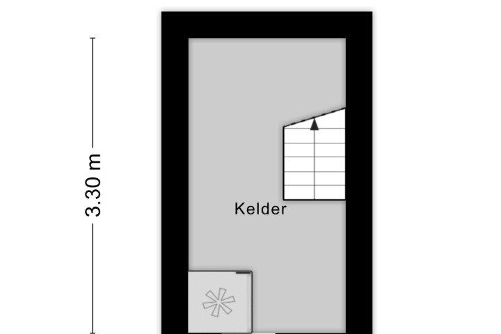 Plattegrond – Veldstraat 11, Nijmegen