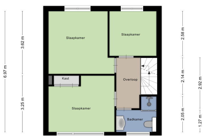 Plattegrond – Veldweg 4, Wijchen