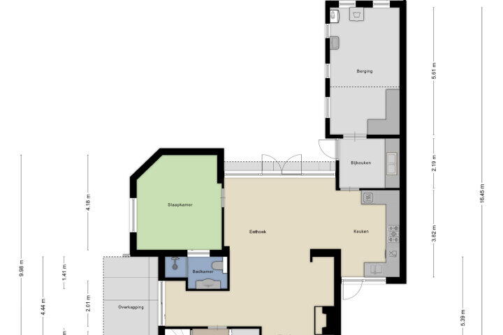 Plattegrond – Veldweg 1, Wijchen