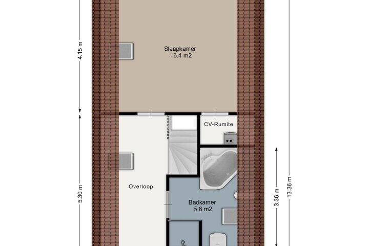 Plattegrond – Veneweg 114, Wanneperveen