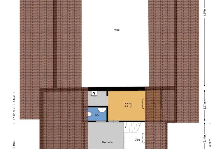 Plattegrond – Veneweg 52, Wanneperveen