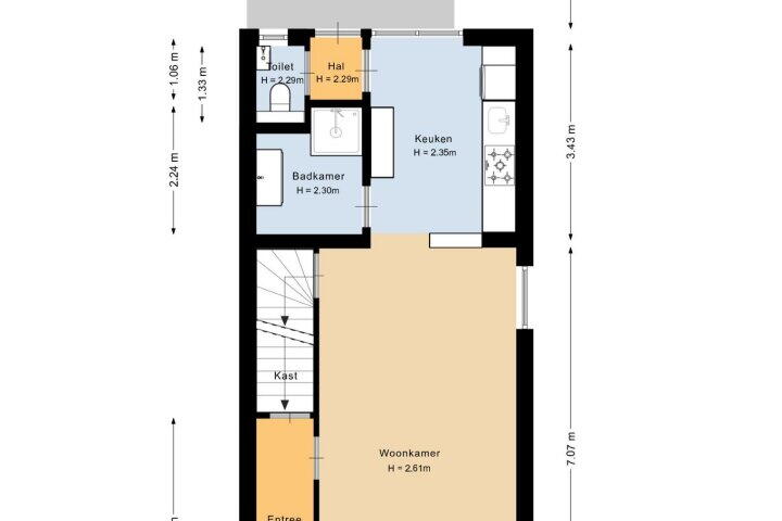 Plattegrond – Venweg 77, Brunssum