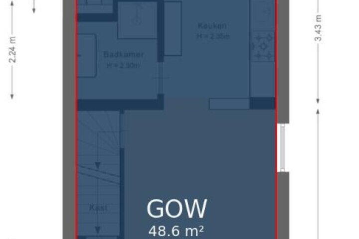 Plattegrond – Venweg 77, Brunssum