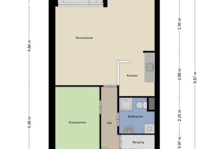 Plattegrond – Verdragstraat 34, Heerlen