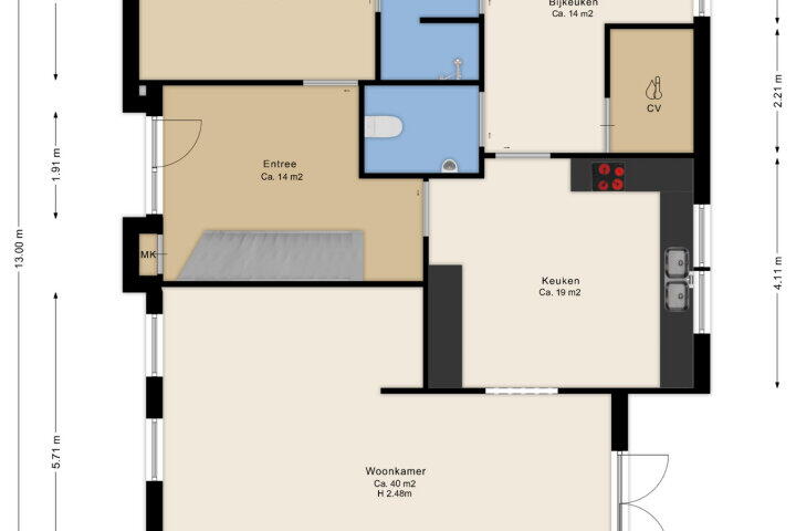 Plan – Verlengde Middenraai 23, Nieuw-balinge