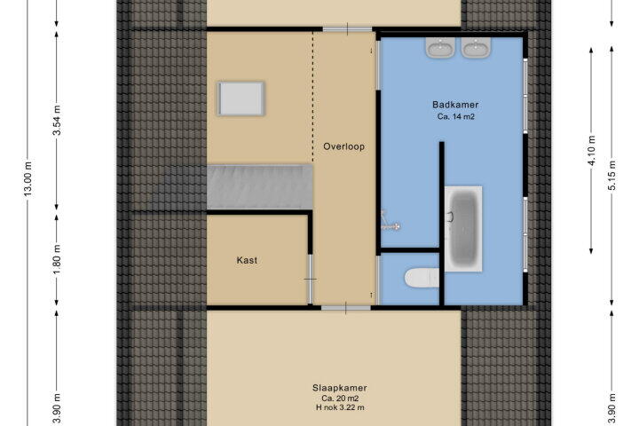 Plan – Verlengde Middenraai 23, Nieuw-balinge