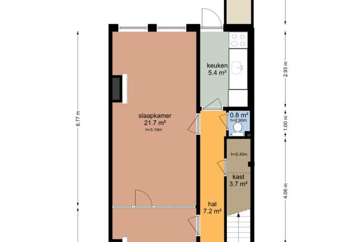 Plattegrond – Verlengde Nieuwstraat 31, Groningen