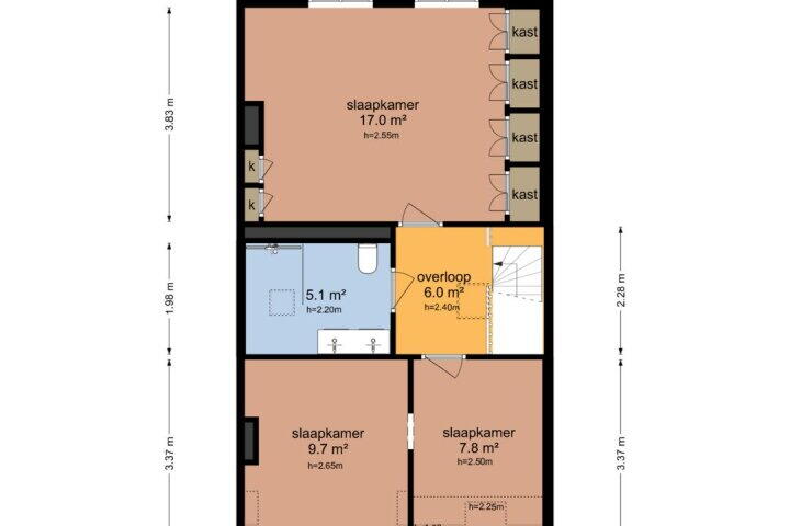 Plattegrond – Verlengde Nieuwstraat 31, Groningen