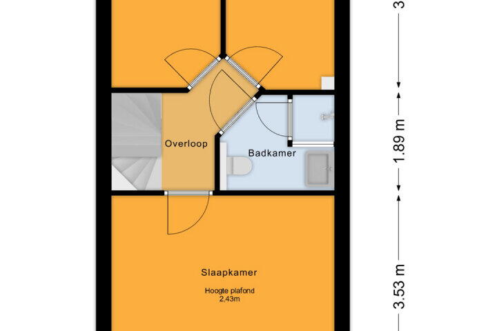 Plattegrond – Verzetslaan 66, Almere