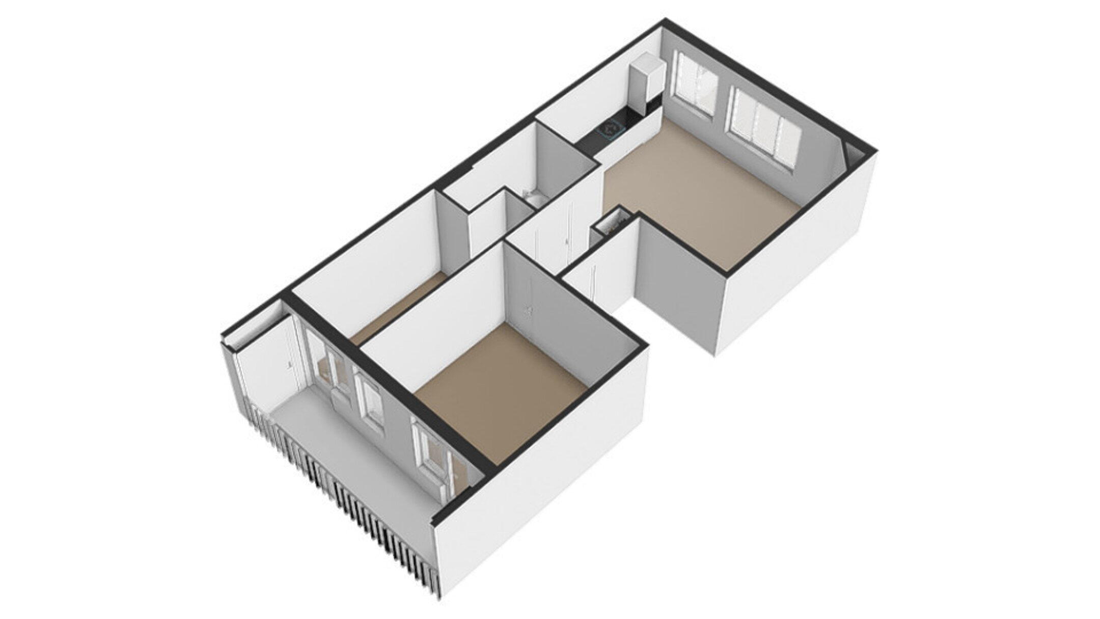 Plattegrond 3 - Vespuccistraat 97 1, Amsterdam