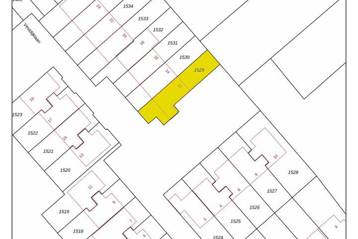 Plattegrond – Vestdijklaan 12, Heerhugowaard