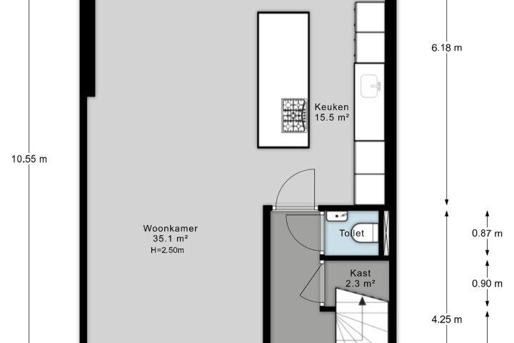 Plattegrond – Vierlingsbeeklaan 64, Amstelveen
