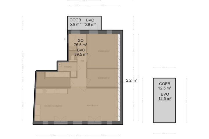 Plattegrond – Vierwindenstraat 143, Amsterdam