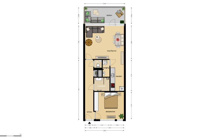 Plattegrond – Vijfhagen 350, Breda