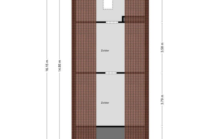 Plattegrond – Vijfhuizenberg 143, Roosendaal