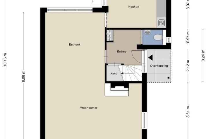 Plattegrond – Vijverlaan 12, Arnhem