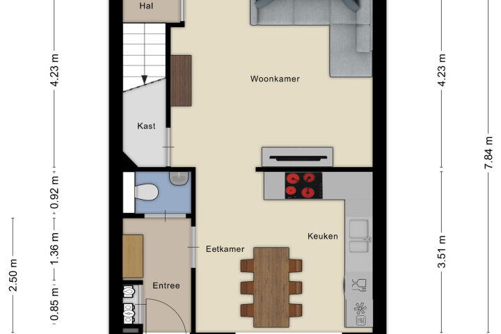 Plattegrond – Villa Waterranonkel 35, Waalwijk