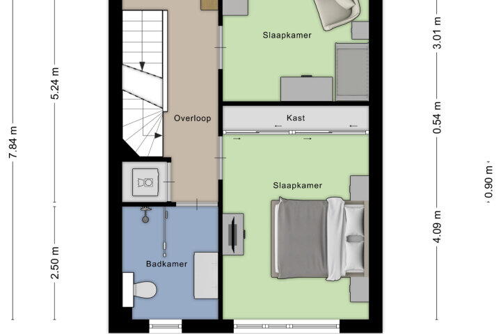 Plattegrond – Villa Waterranonkel 35, Waalwijk