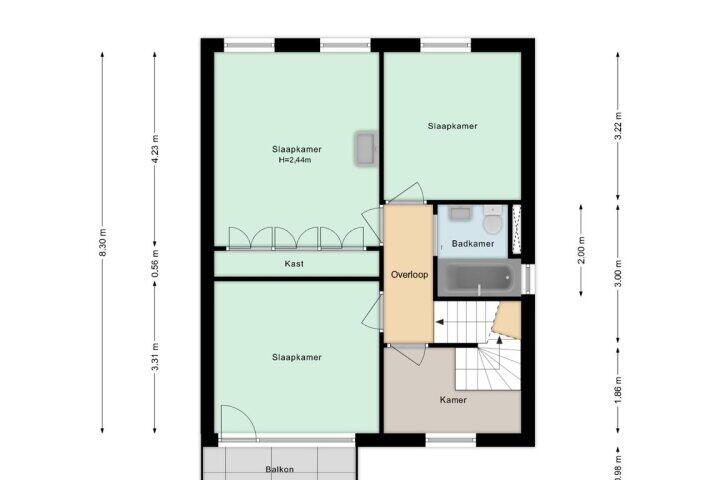 Plattegrond – Vincent van Goghlaan 8, Berkel-enschot