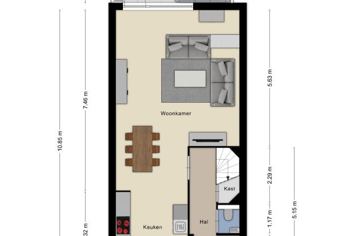 Plattegrond – Vinkenbroek 141, Etten-leur