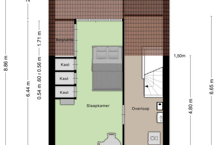 Plattegrond – Vinkenbroek 141, Etten-leur