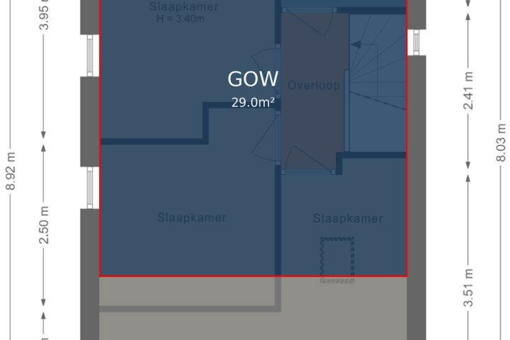 Plattegrond – Vinkenkade 77 R 206, Vinkeveen