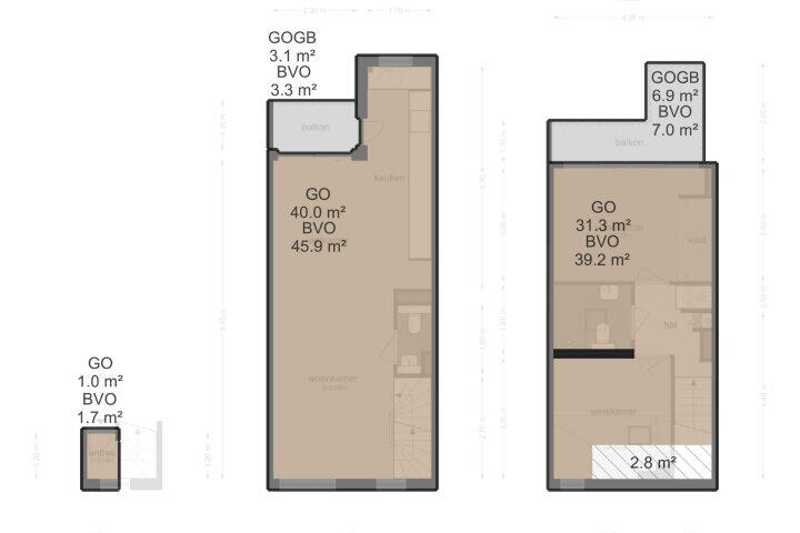 Plattegrond – Visseringstraat 7 3, Amsterdam