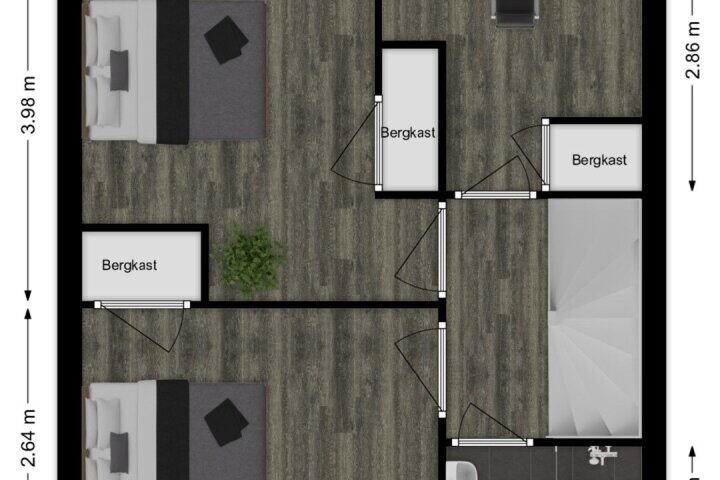 Plattegrond – Vissersland 32, Hoornaar