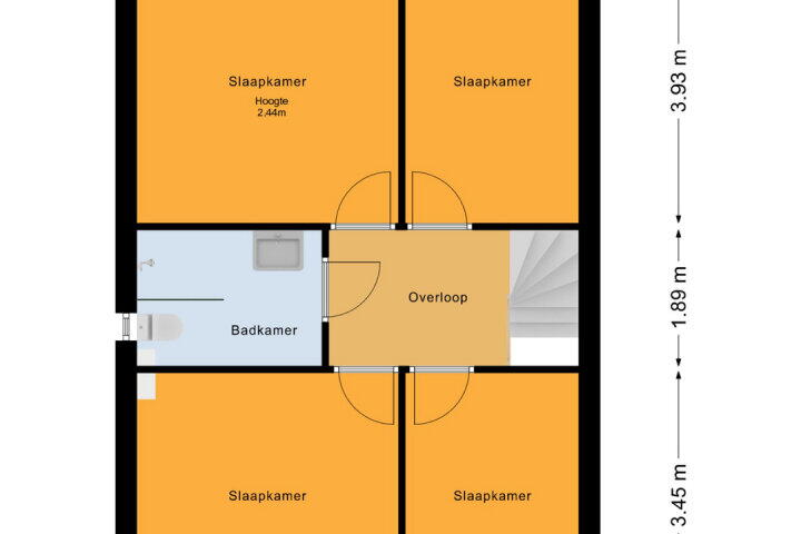 Plattegrond – Vlaardingenstraat 48, Almere