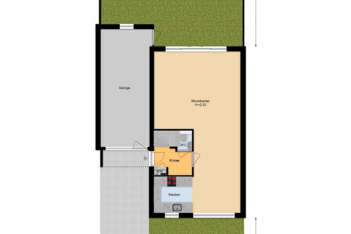 Plattegrond – Vlamingstraat 68, Zoetermeer