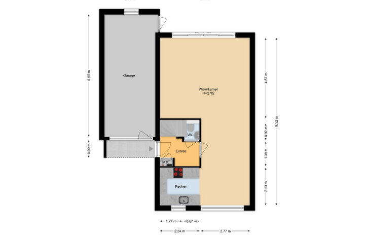 Plattegrond – Vlamingstraat 68, Zoetermeer