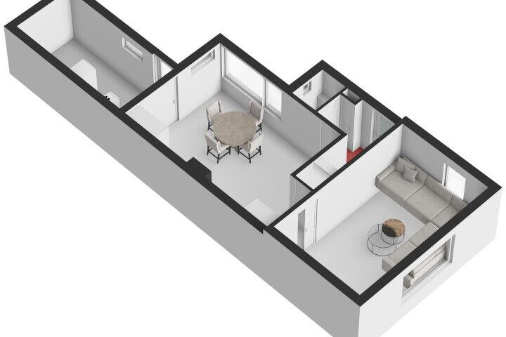 Plattegrond – Vlasstraat 12, Grashoek