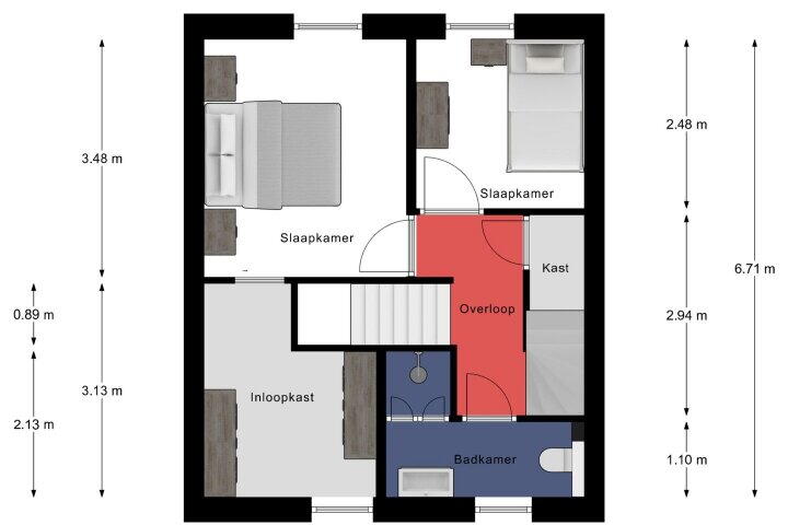 Plattegrond – Vlasstraat 12, Grashoek