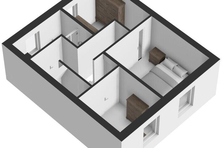 Plattegrond – Vlasstraat 12, Grashoek
