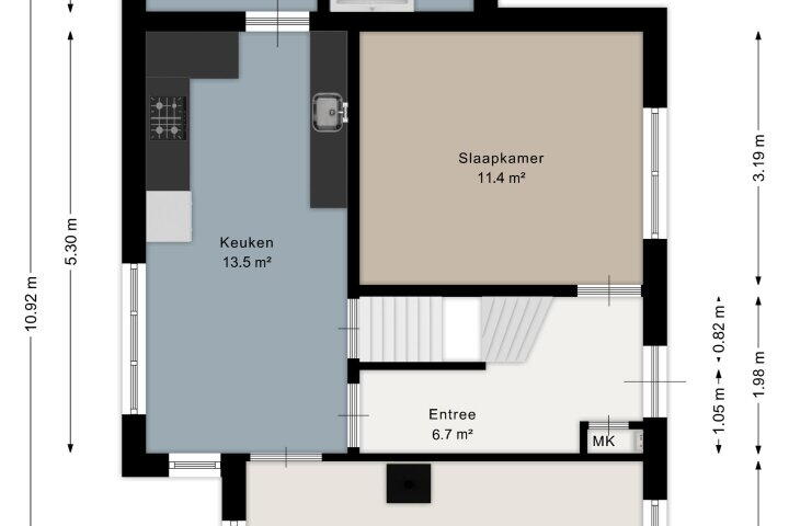 Plattegrond – Vledderweg 2, Vledder
