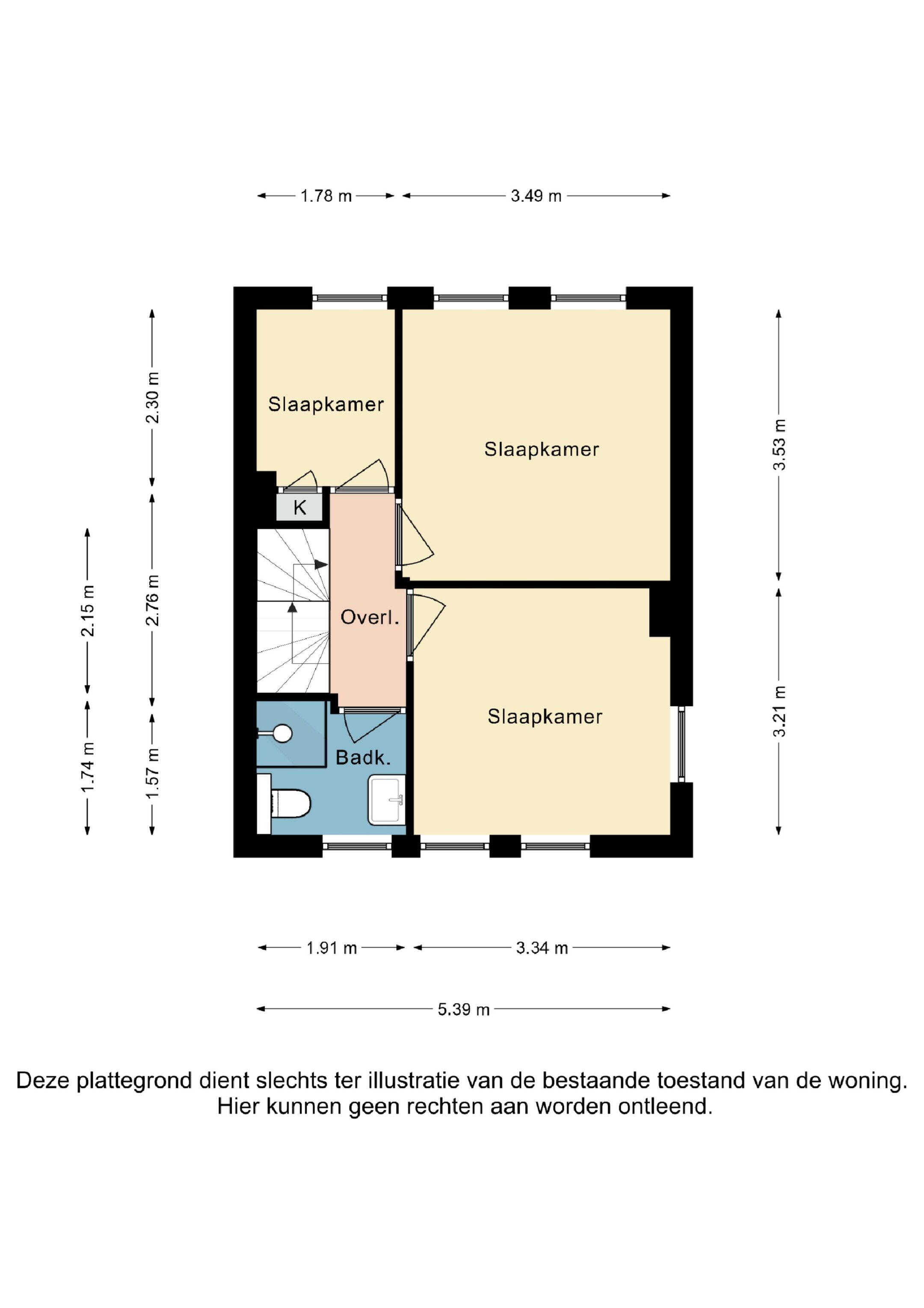 Plattegrond 3 - Vlengendaal 73, Bocholtz