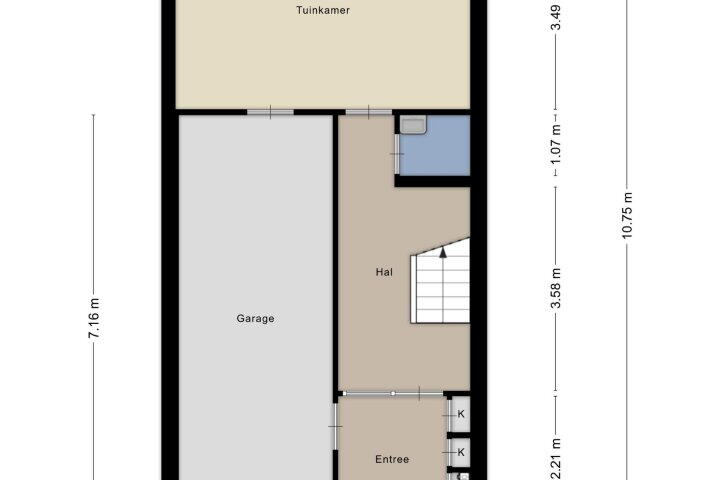 Plattegrond – Vliehors 16, Lelystad