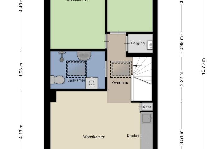 Plattegrond – Vliehors 16, Lelystad