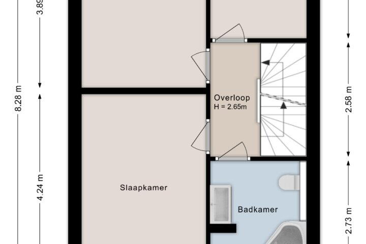 Plattegrond – Vlier 19, Giethoorn