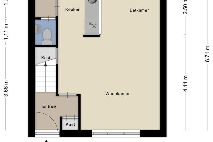 Plattegrond – Vlierbesplein 19, Zeewolde